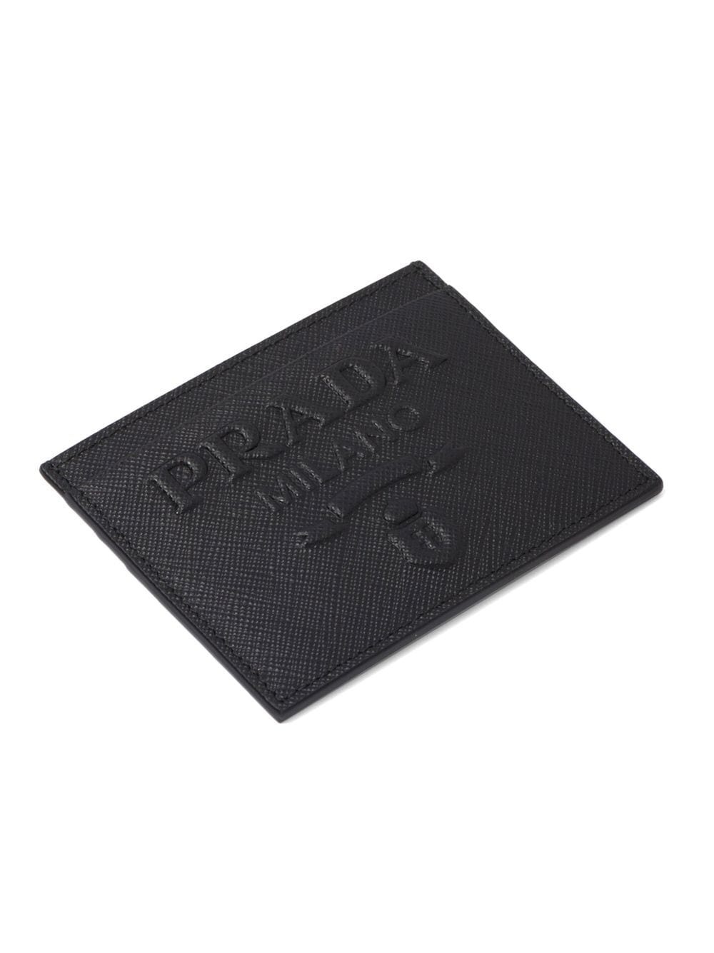 embossed-logo cardholder - 3