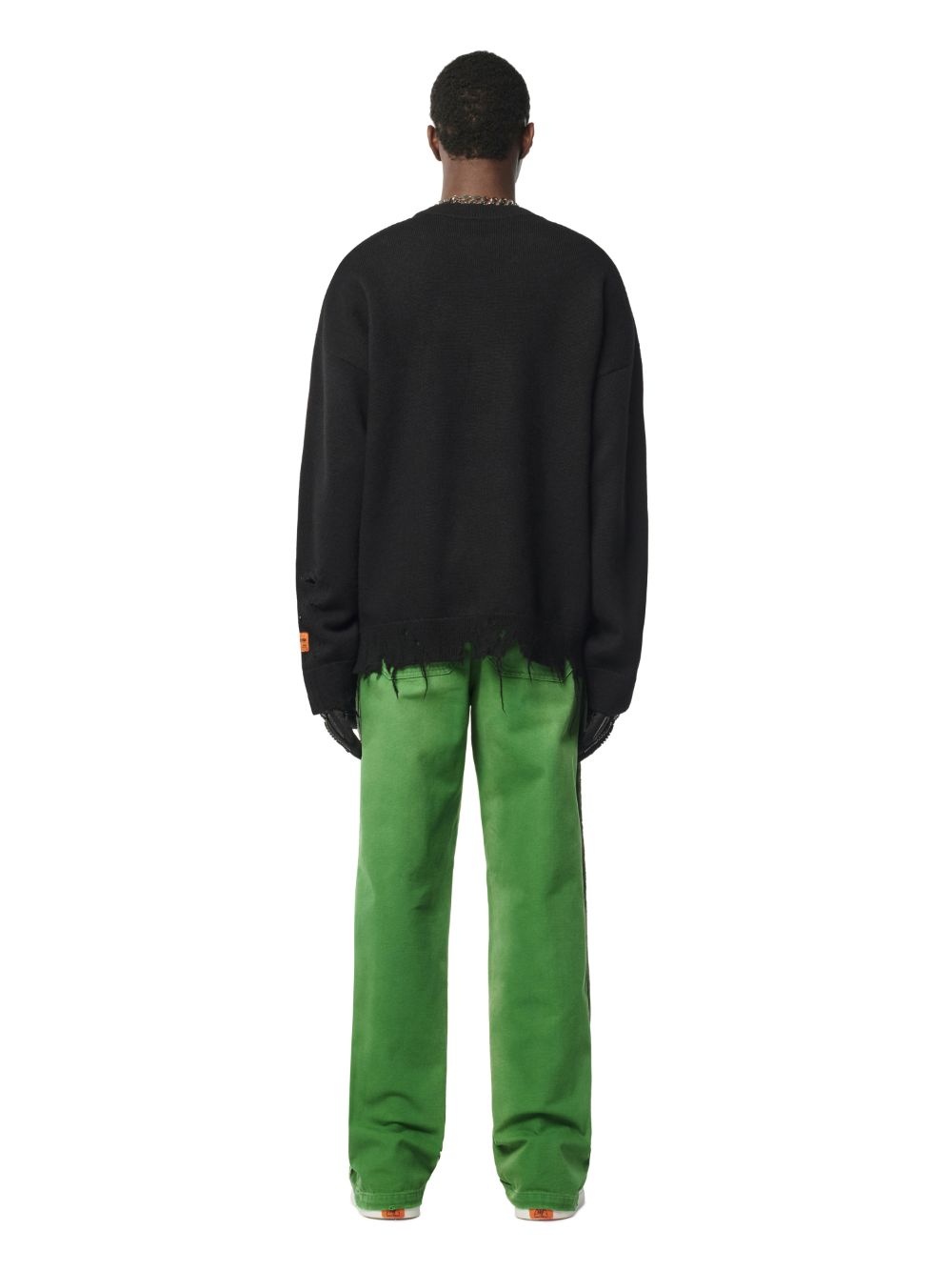 Shredded Knit Crewneck - 4