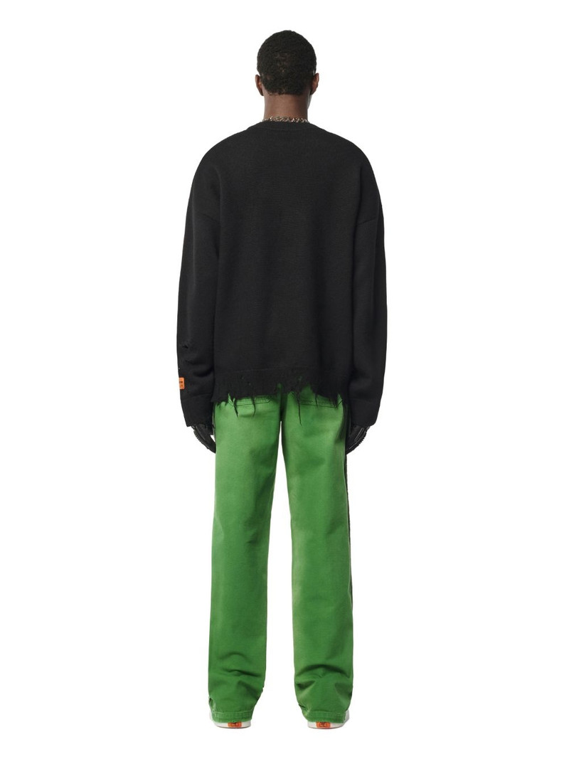 Shredded Knit Crewneck 4