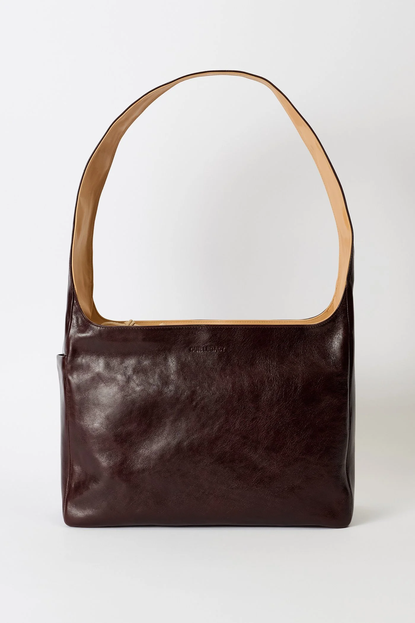 Grande Brick Bag Deep Abyss Red Leather - 1