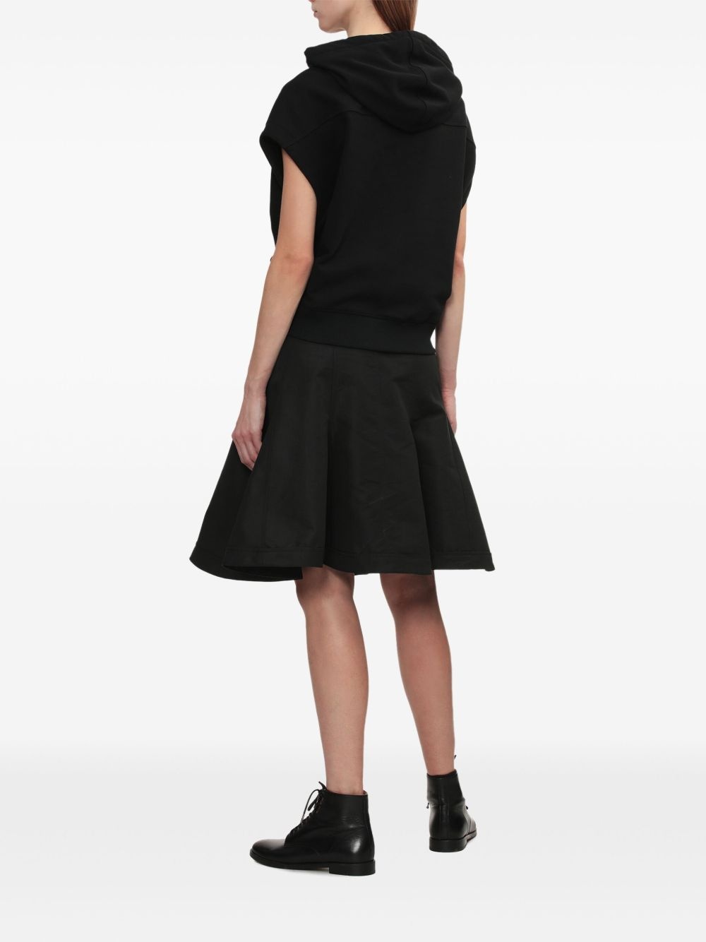 hooded mini dress - 4