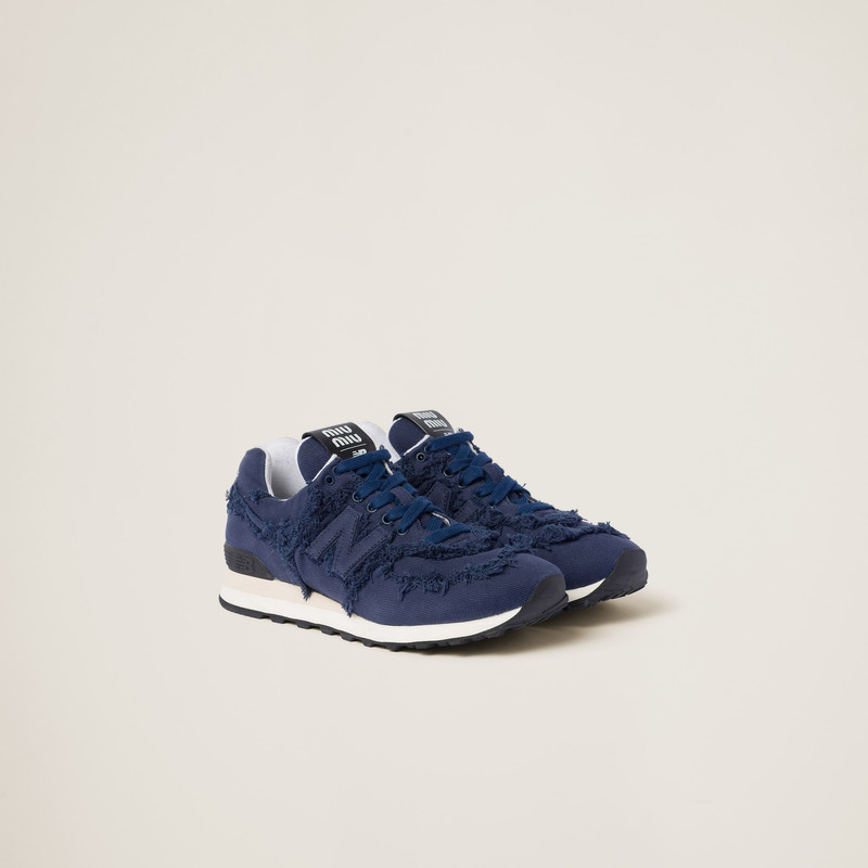 New Balance 574 x Miu Miu denim sneakers - 1