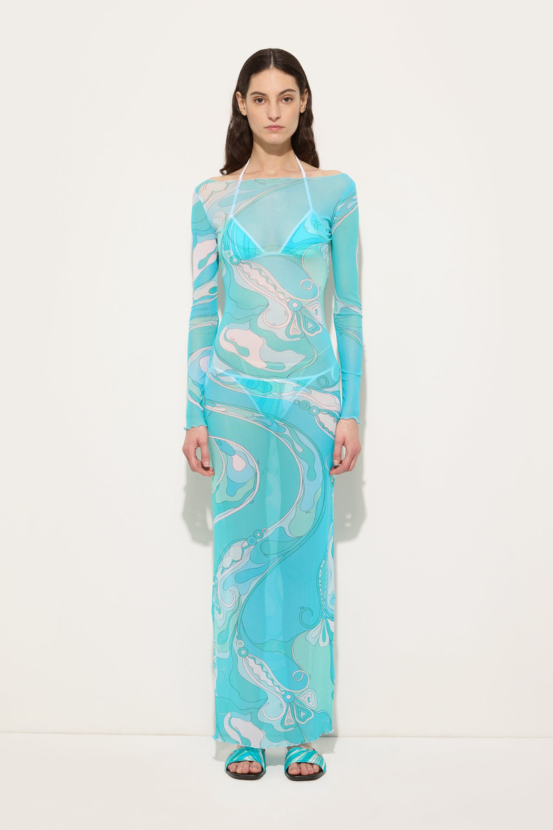 PUCCI ORCHIDEE PRINT TULLE DRESS outlook