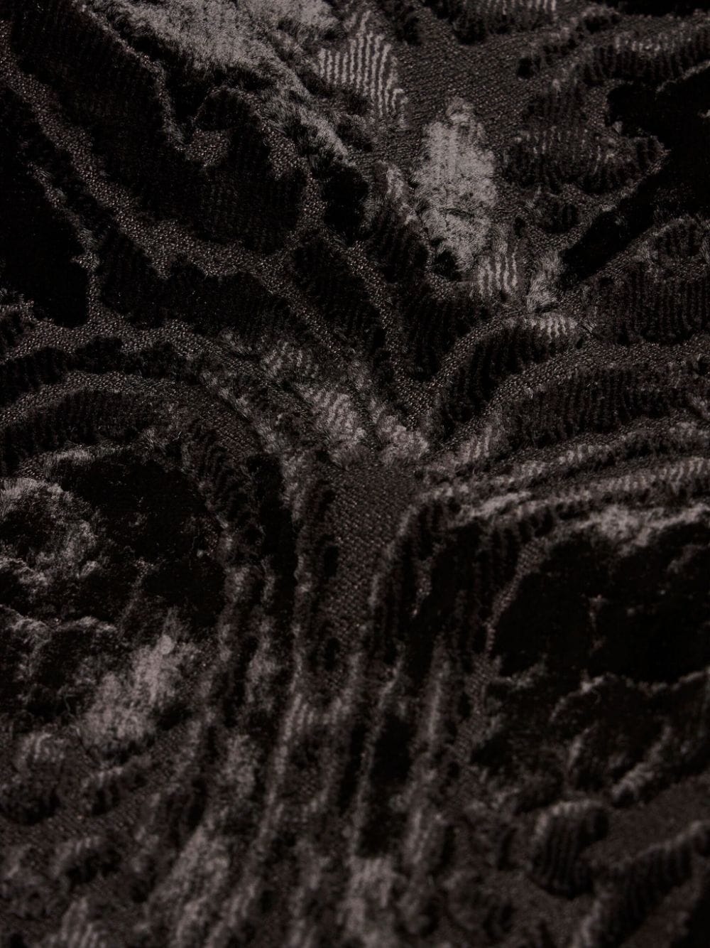 velvet jacquard coat - 7