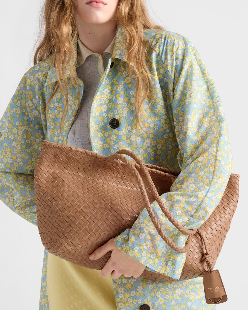 Large leather tote bag 8