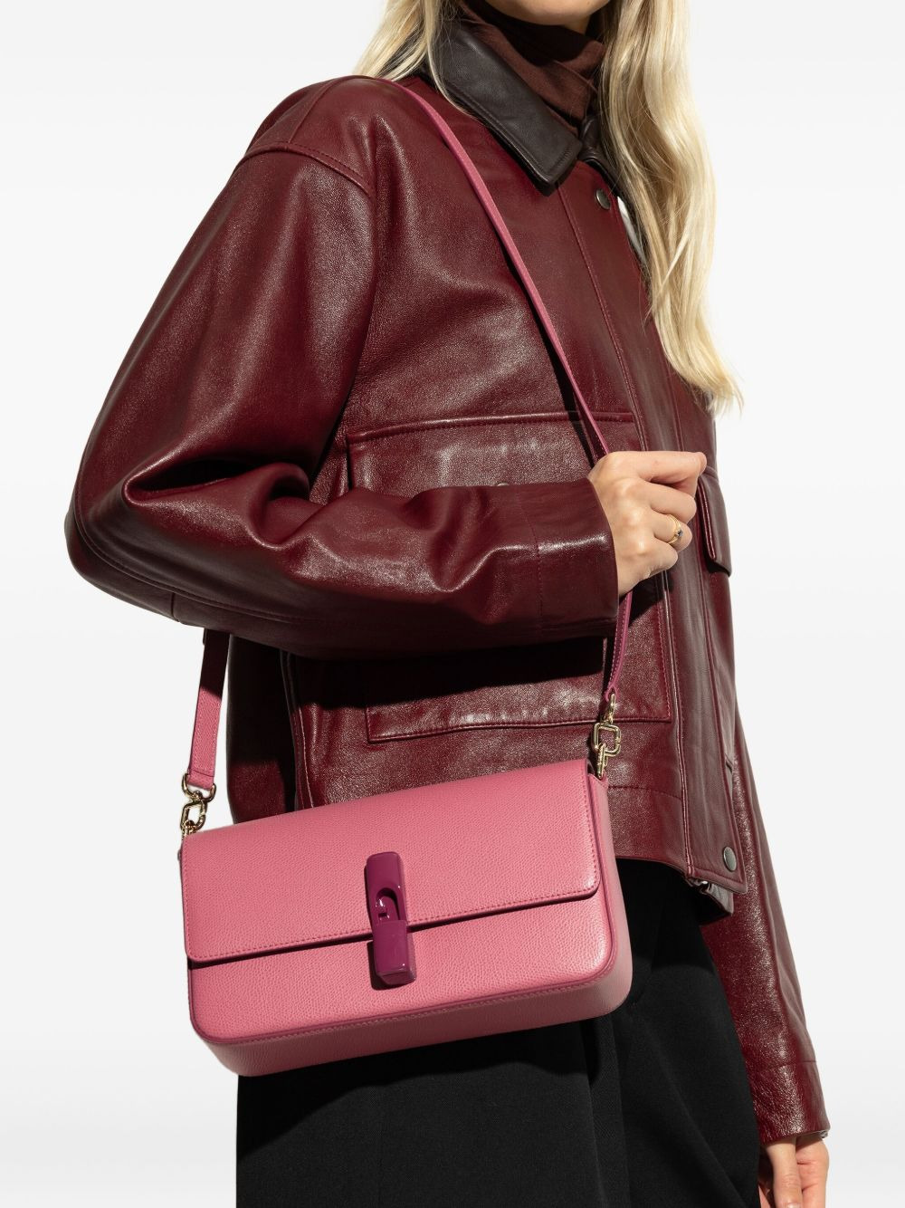 leather flap-closure shoulder bag - 2