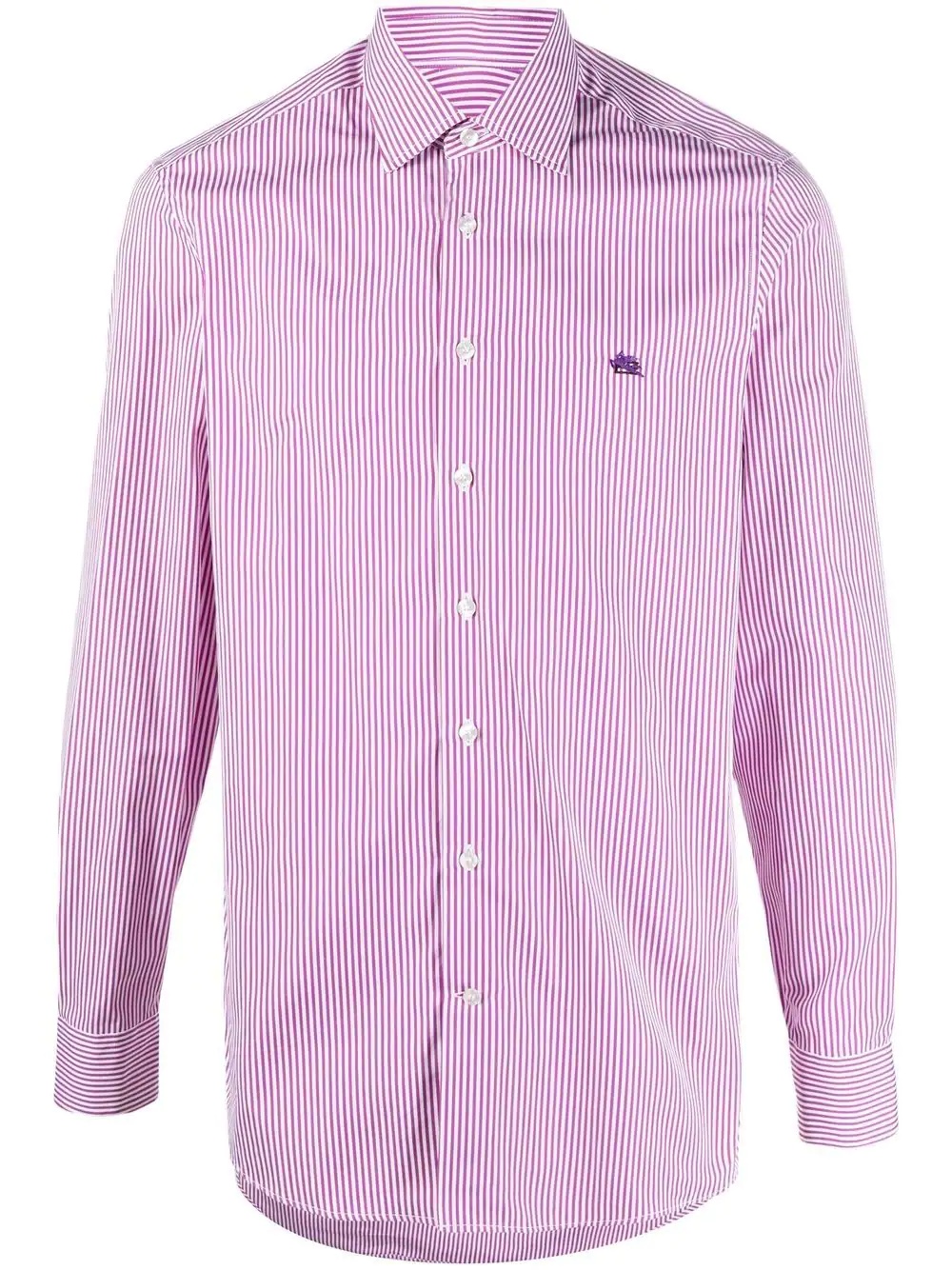 striped long-sleeve shirt - 1