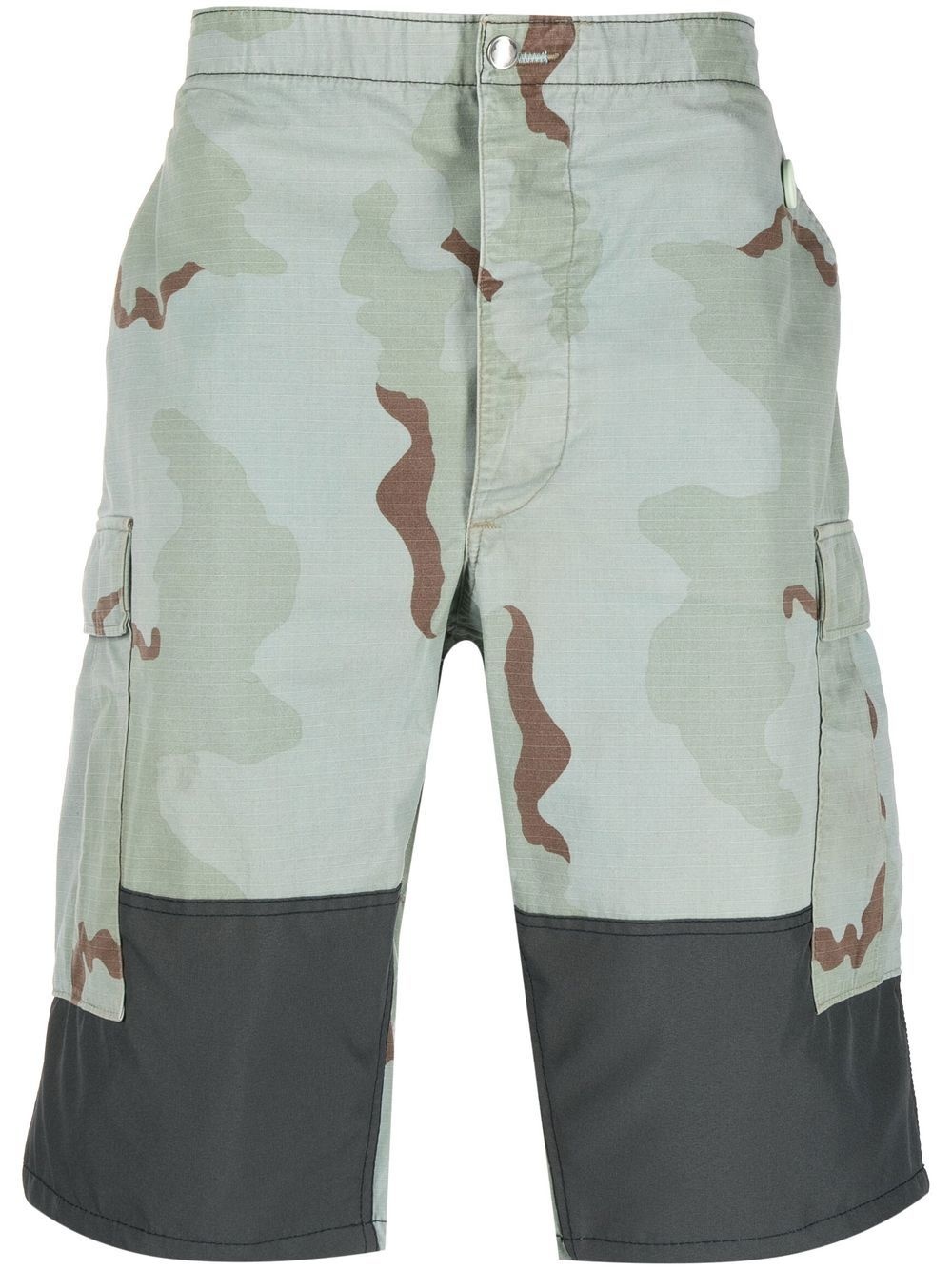 camouflage-pattern cargo shorts - 1