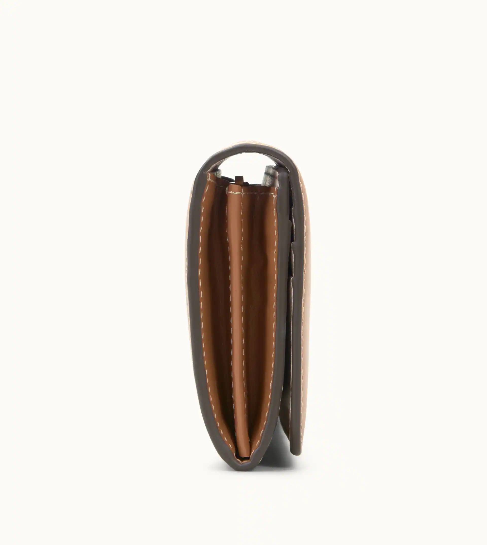 PURSE IN LEATHER - BROWN - 3