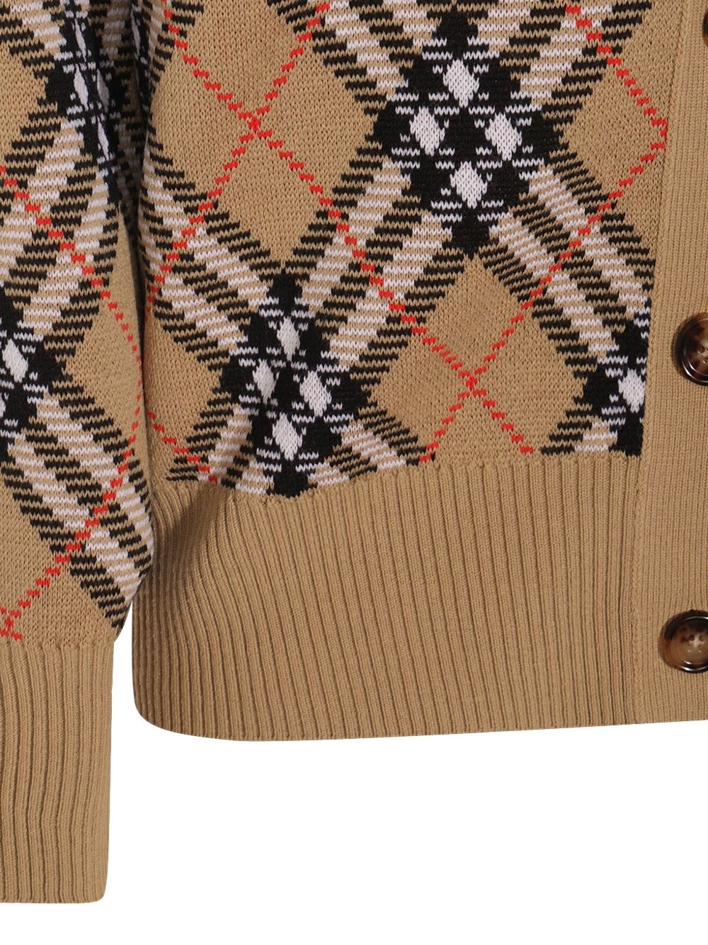 checked cardigan - 4