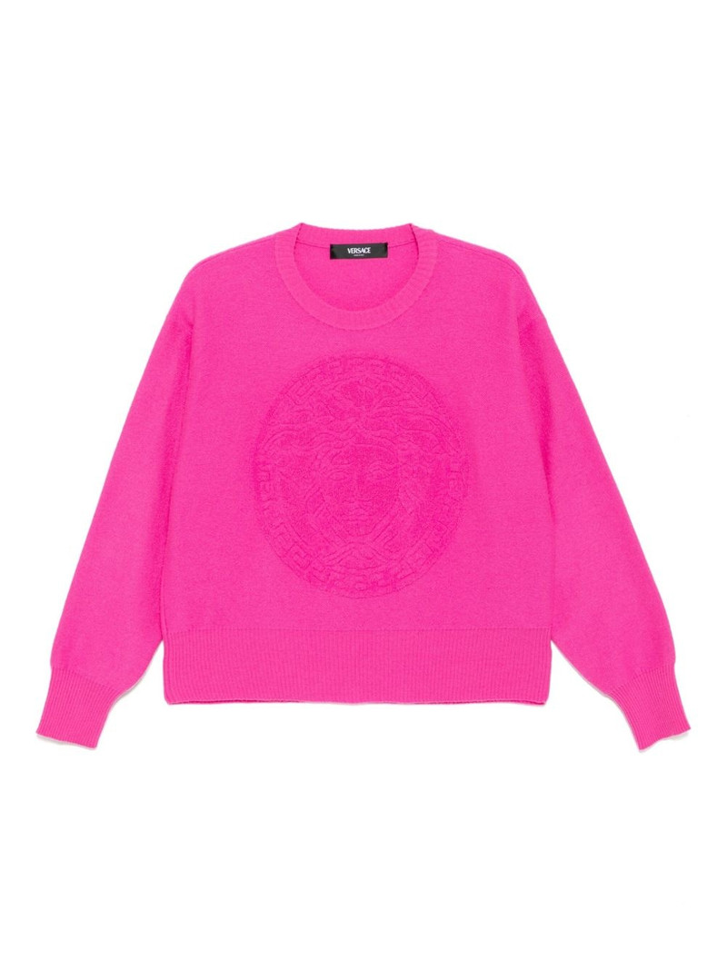 logo-knit jumper 1