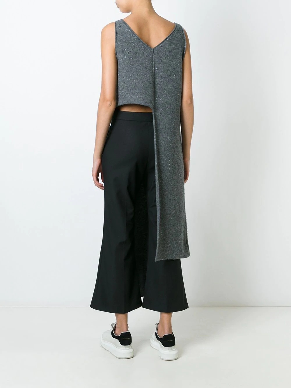 cut-out long asymmetric jumper - 4