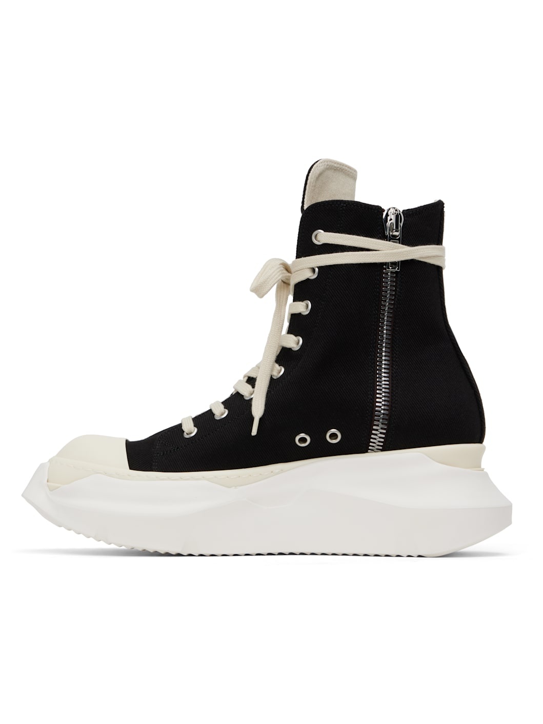 Black Hollywood Jumbo Laces Abstract Sneakers - 3
