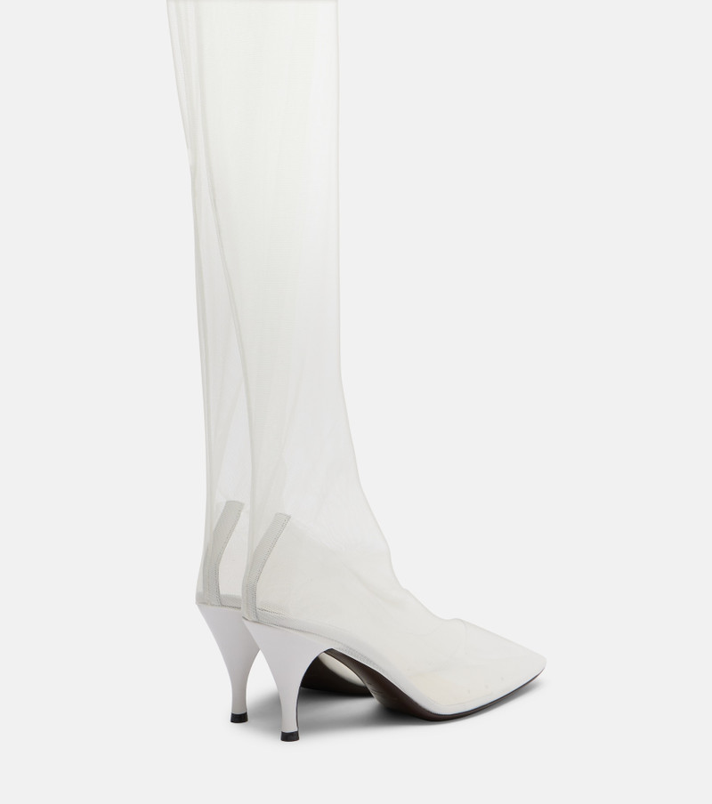 herbert levine Sheer Perfection mesh over-the-knee boots outlook