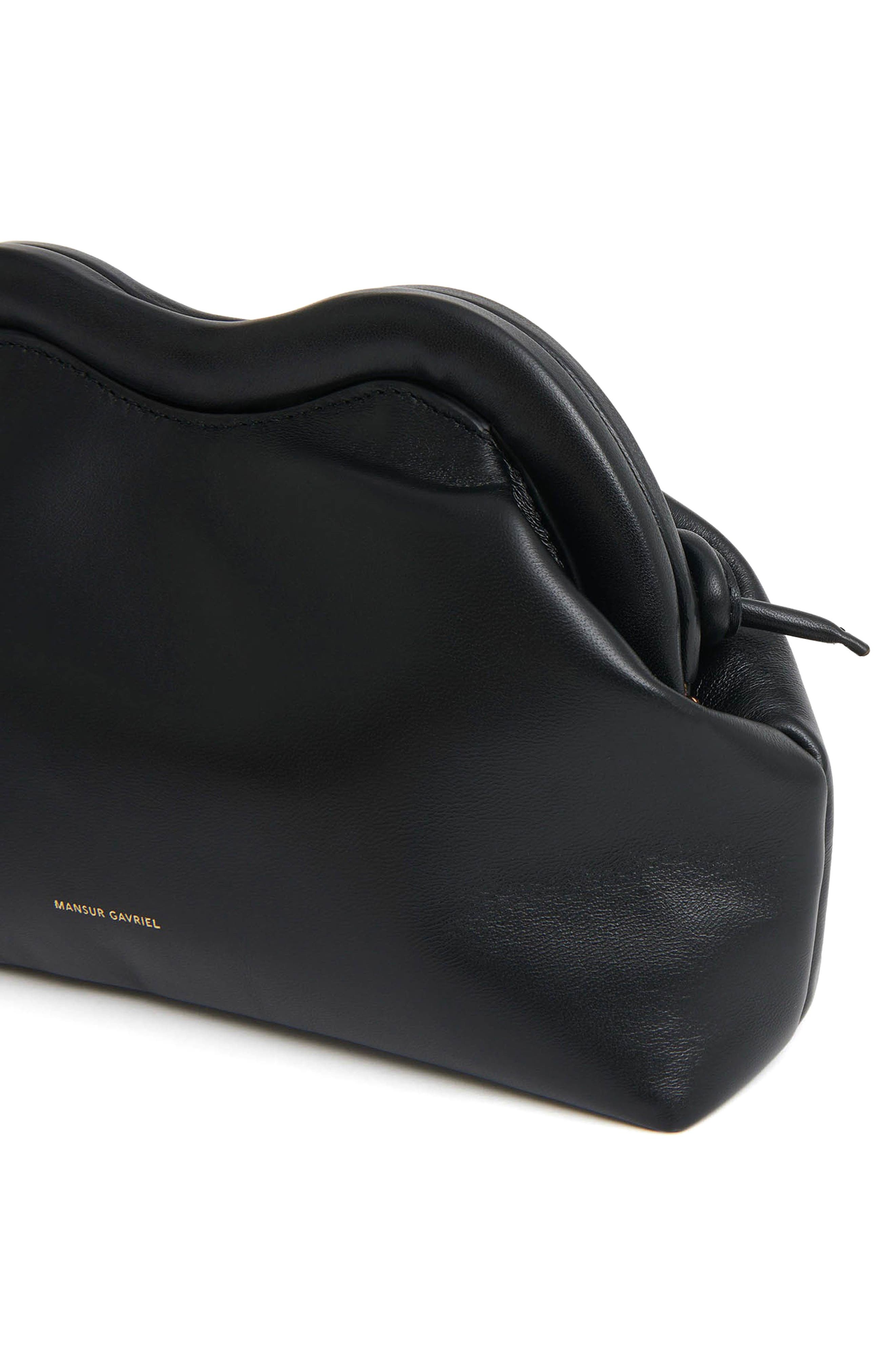 Mansur Gavriel Baci Frame Shoulder Bag in Black/Flamma at Nordstrom - 7