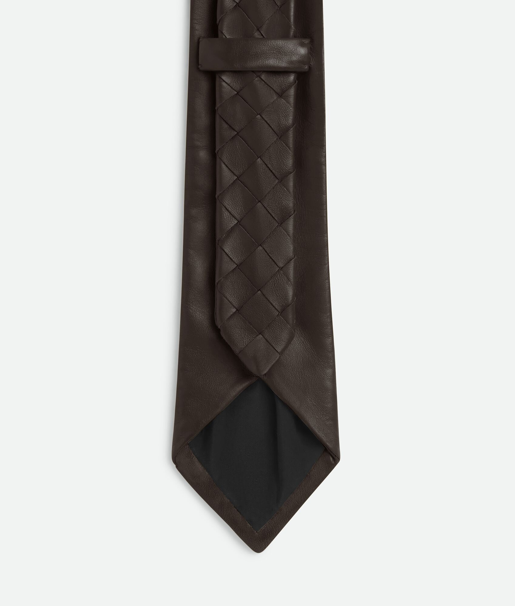Intrecciato Leather Tie - 3