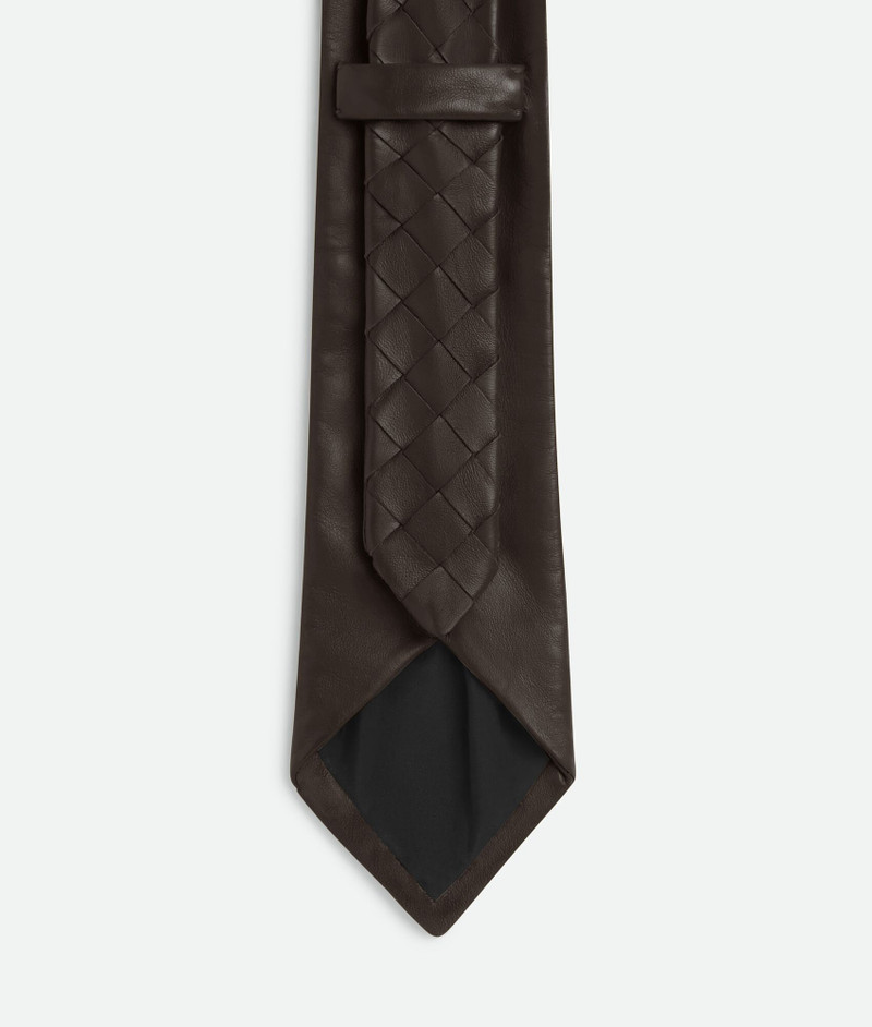 Intrecciato Leather Tie 3