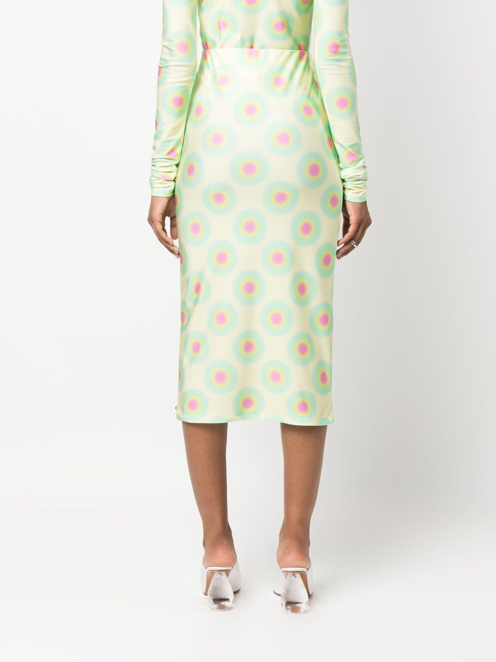 graphic-print midi skirt - 4