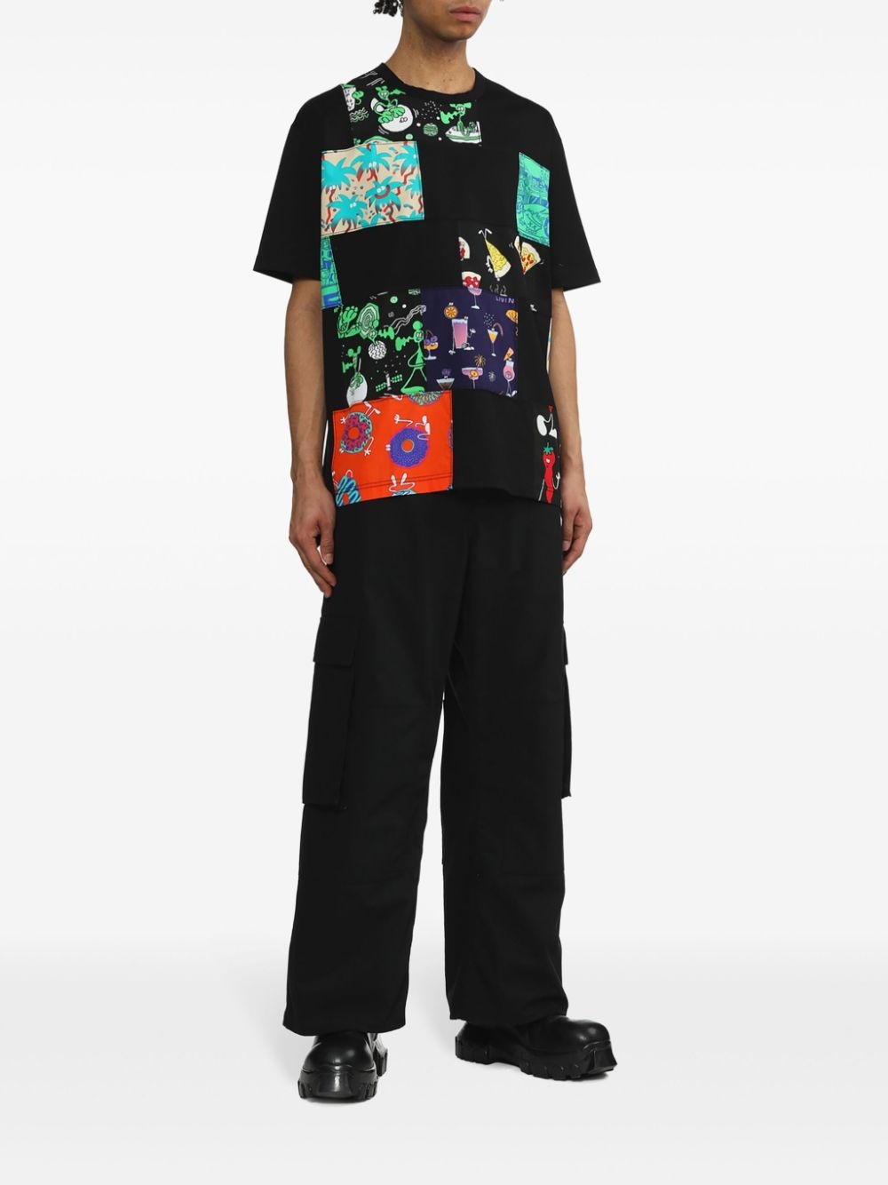 x Lousy Livin patchwork cotton T-shirt - 2