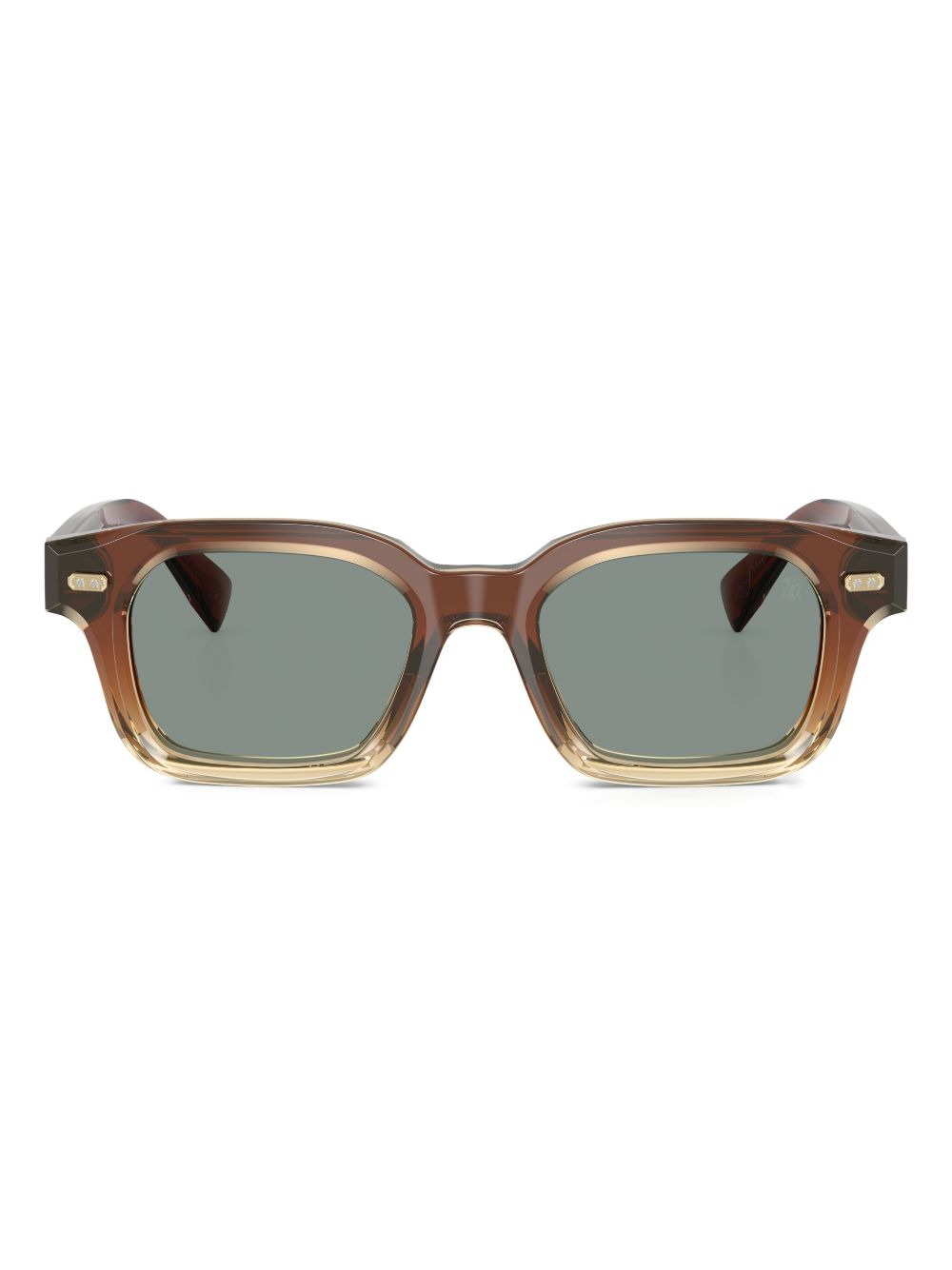 two-tone square-frame sunglasses - 1