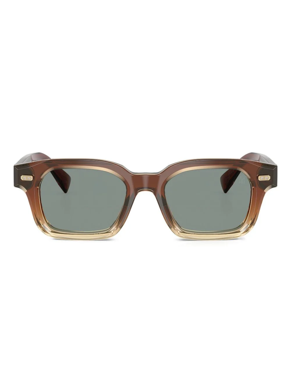 two-tone square-frame sunglasses - 1