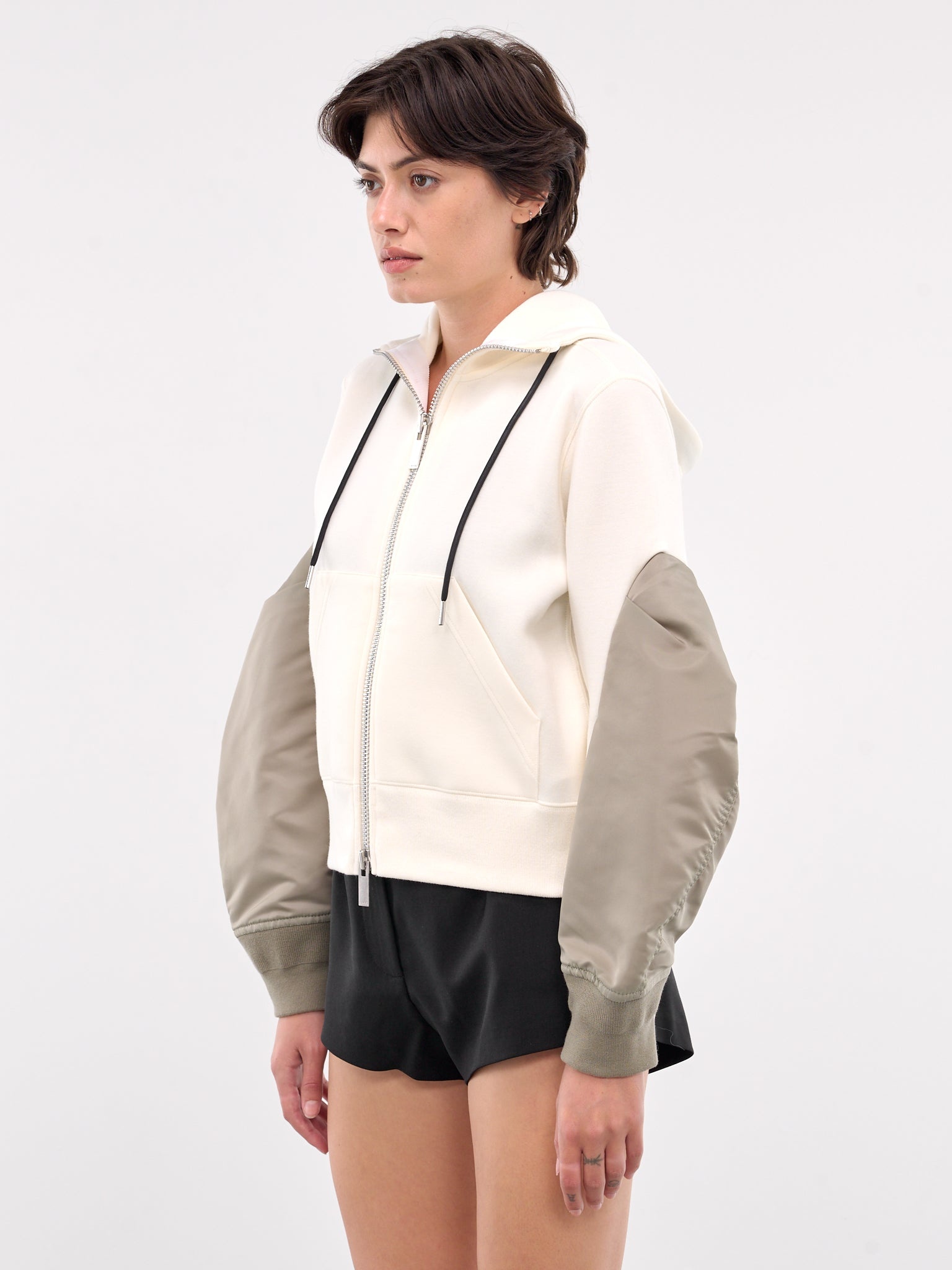 Nylon Twill x Sponge Sweat Hoodie - 2