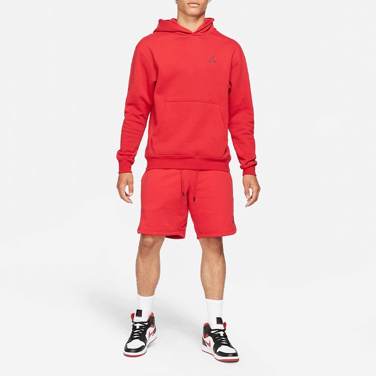 Air Jordan Embroidered Logo Sports Fleece Hoodie 'Red' DA9818-687 - 3