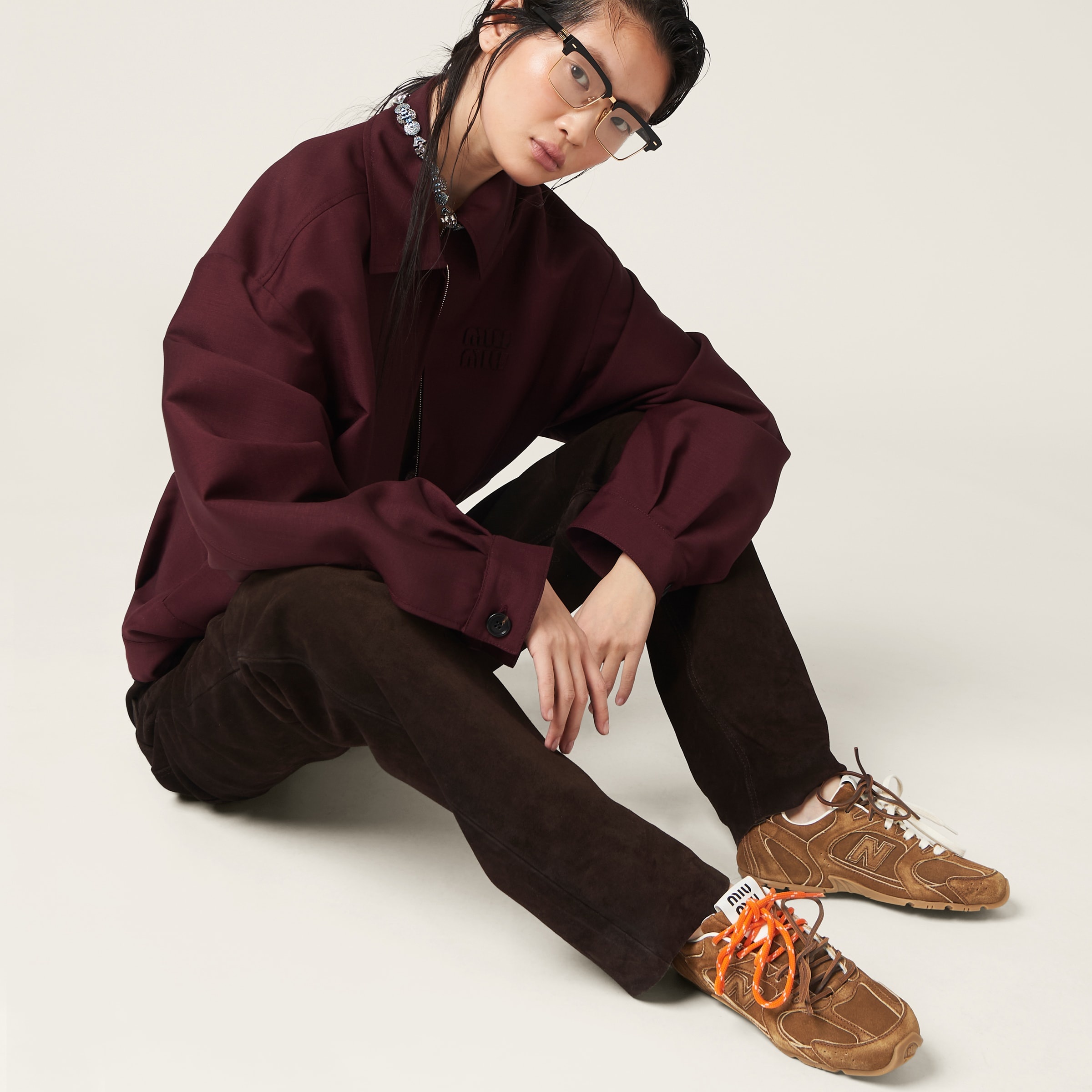 New Balance X Miu Miu 530 SL suede sneakers - 5