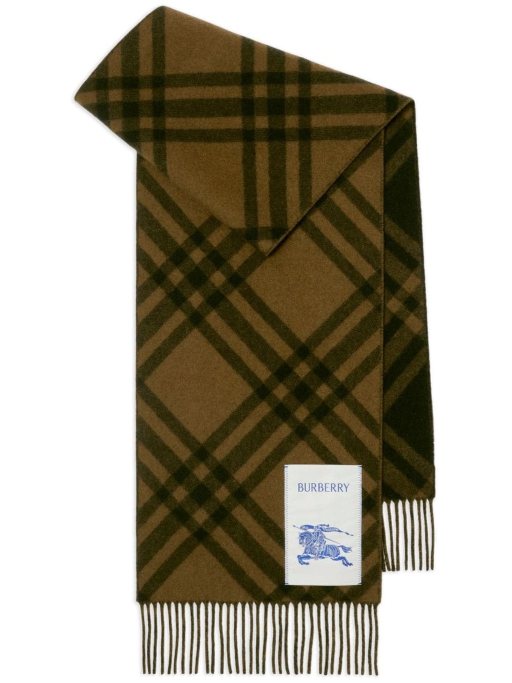 check cashmere scarf - 1