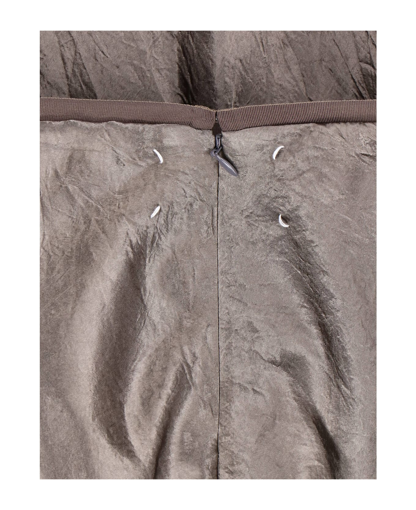 Satin Midi Skirt - 4