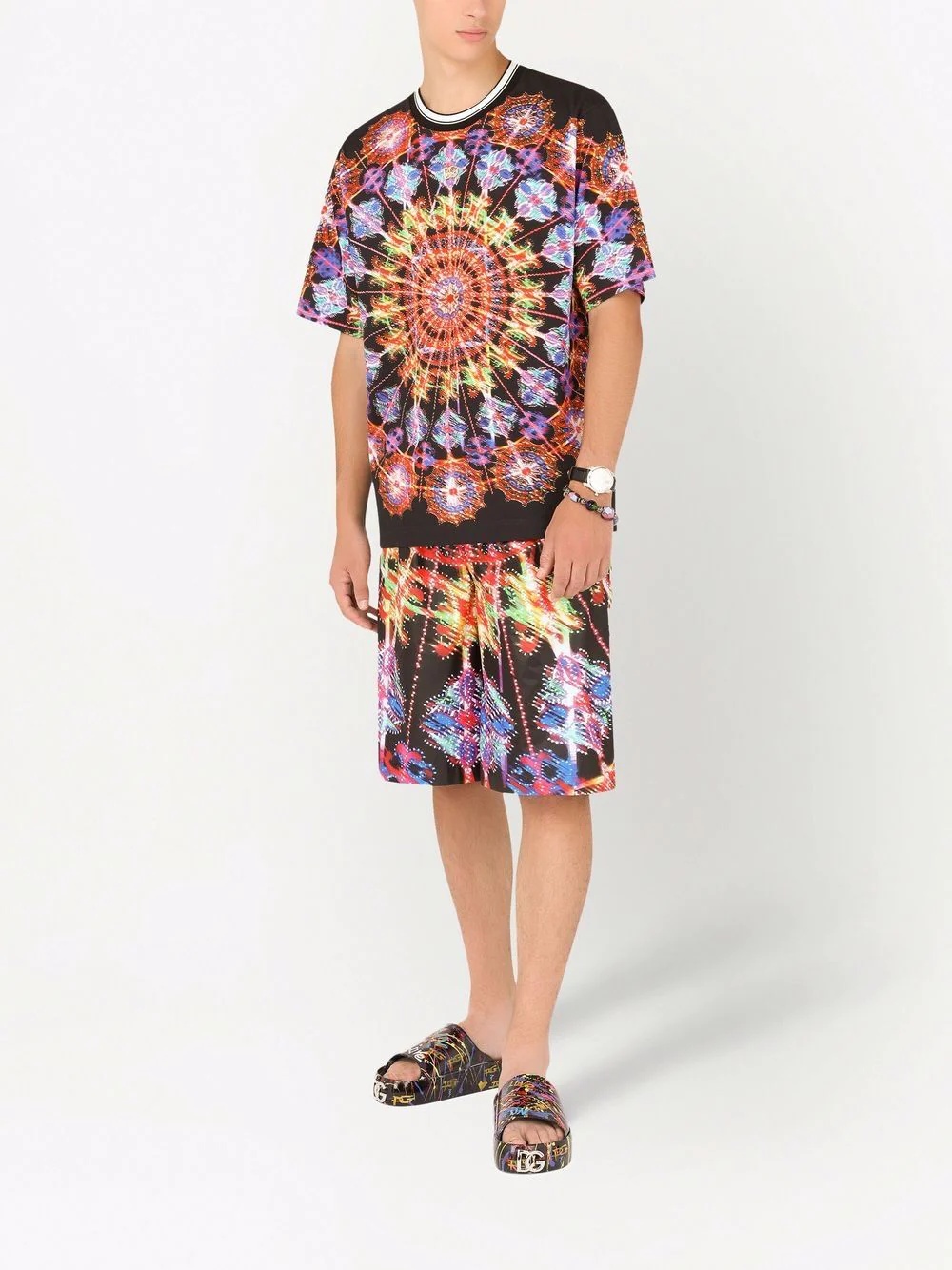 kaleidoscope print short-sleeve T-shirt - 2