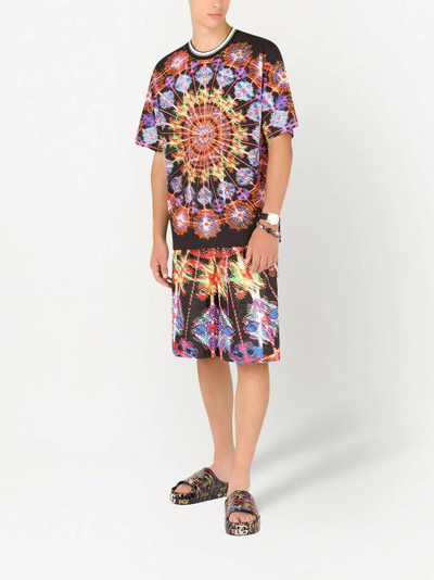 Dolce & Gabbana kaleidoscope print short-sleeve T-shirt outlook