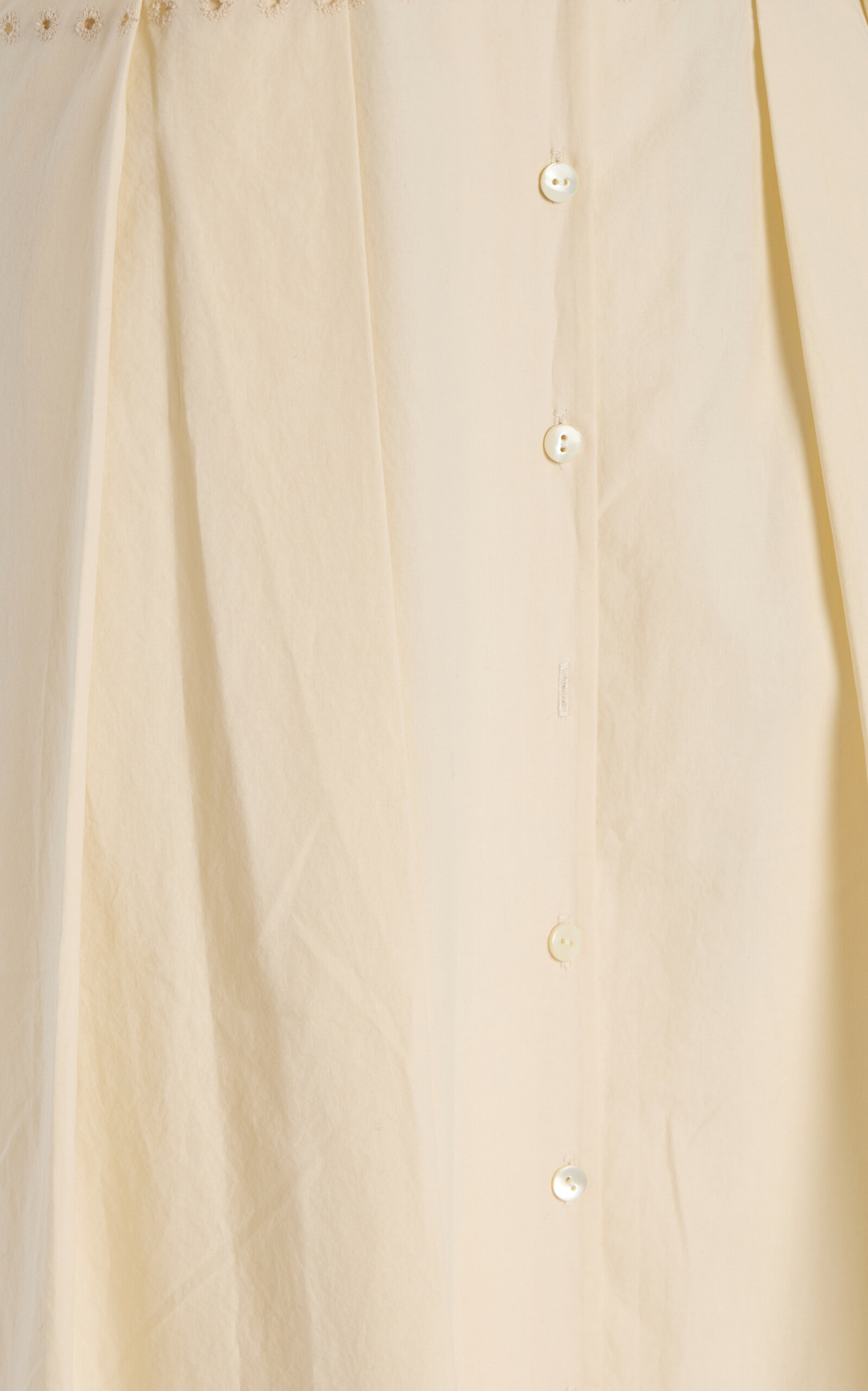 Harper Cotton Midi Dress ivory - 5