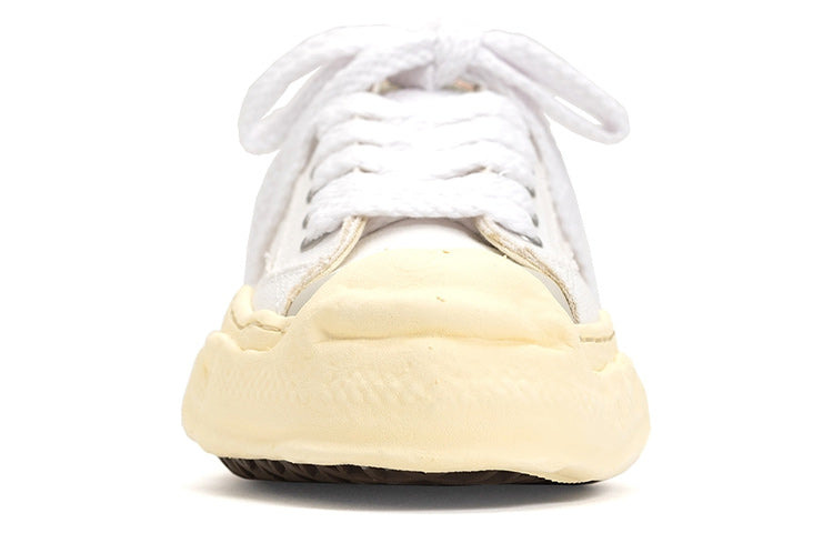 Maison MIHARA YASUHIRO HANK VL OG Sole Canvas Low-top Sneaker 'White' A09FW734-WHT - 4