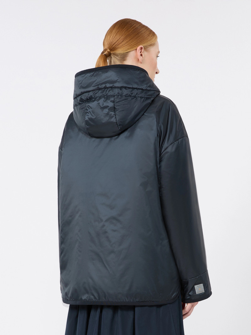 CLEO Oversized padded jacket in water-repellent canvas - MIDNIGHTBLUE 4
