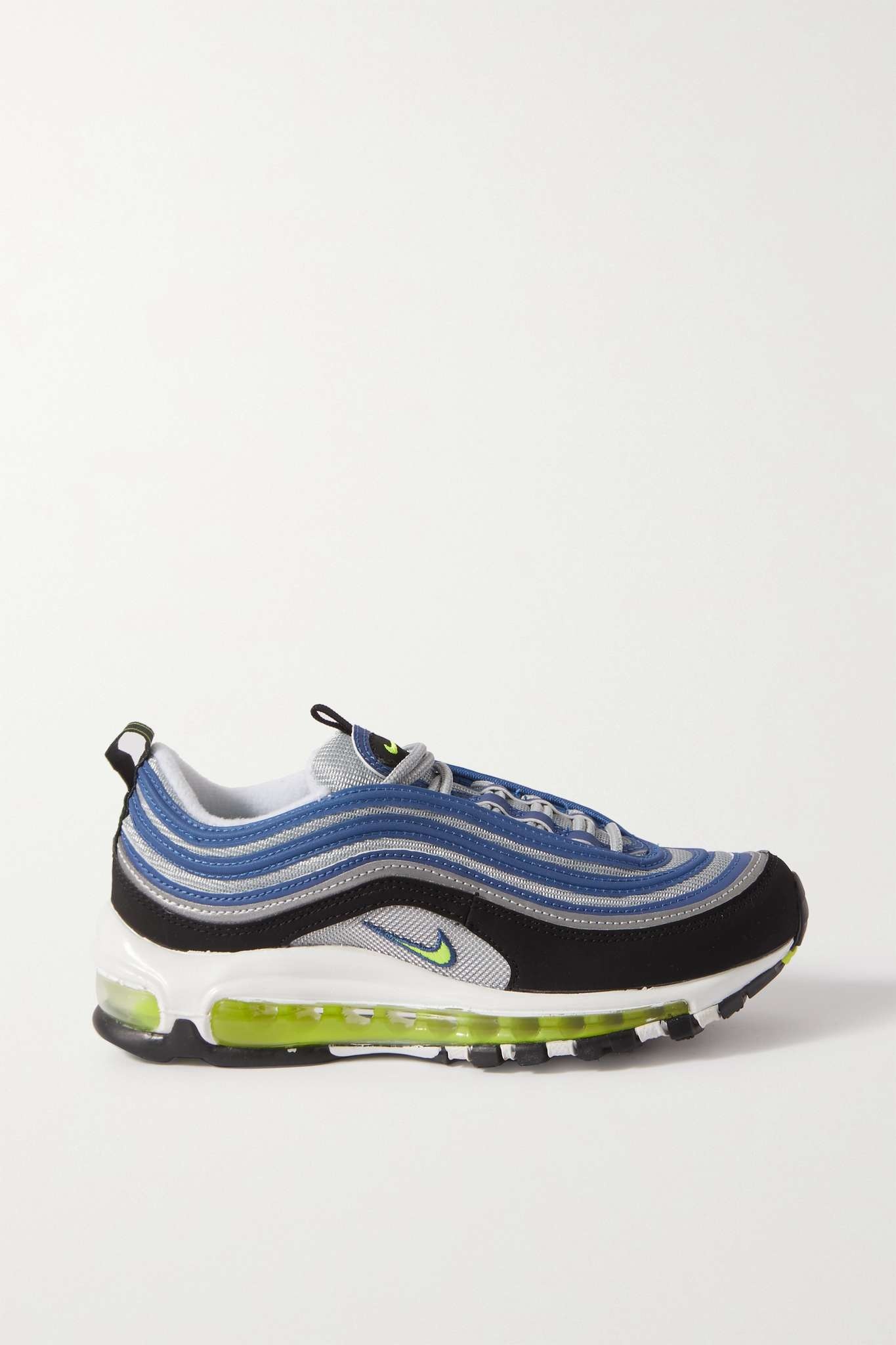 Air Max 97 nubuck and metallic mesh sneakers - 1