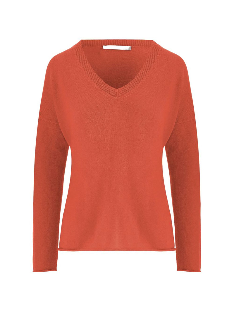 ribbed V-neck sweater 1