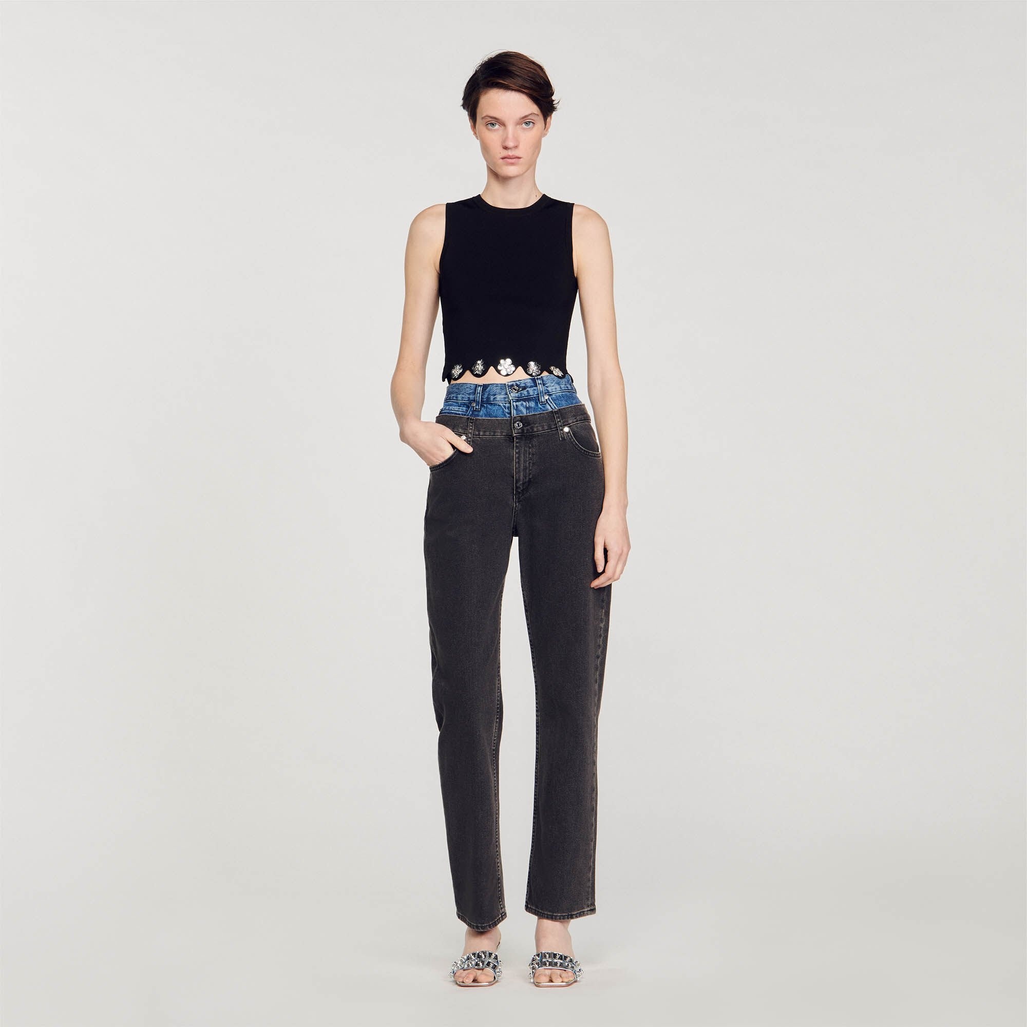 KNIT CROP TOP - 2