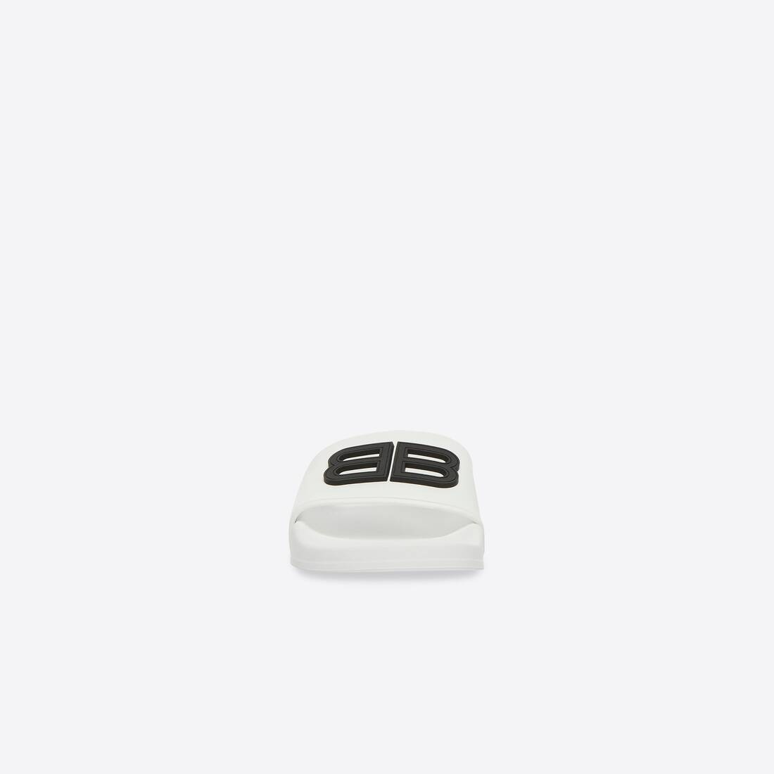 Women's Pool Slide Sandal in White/black - 3