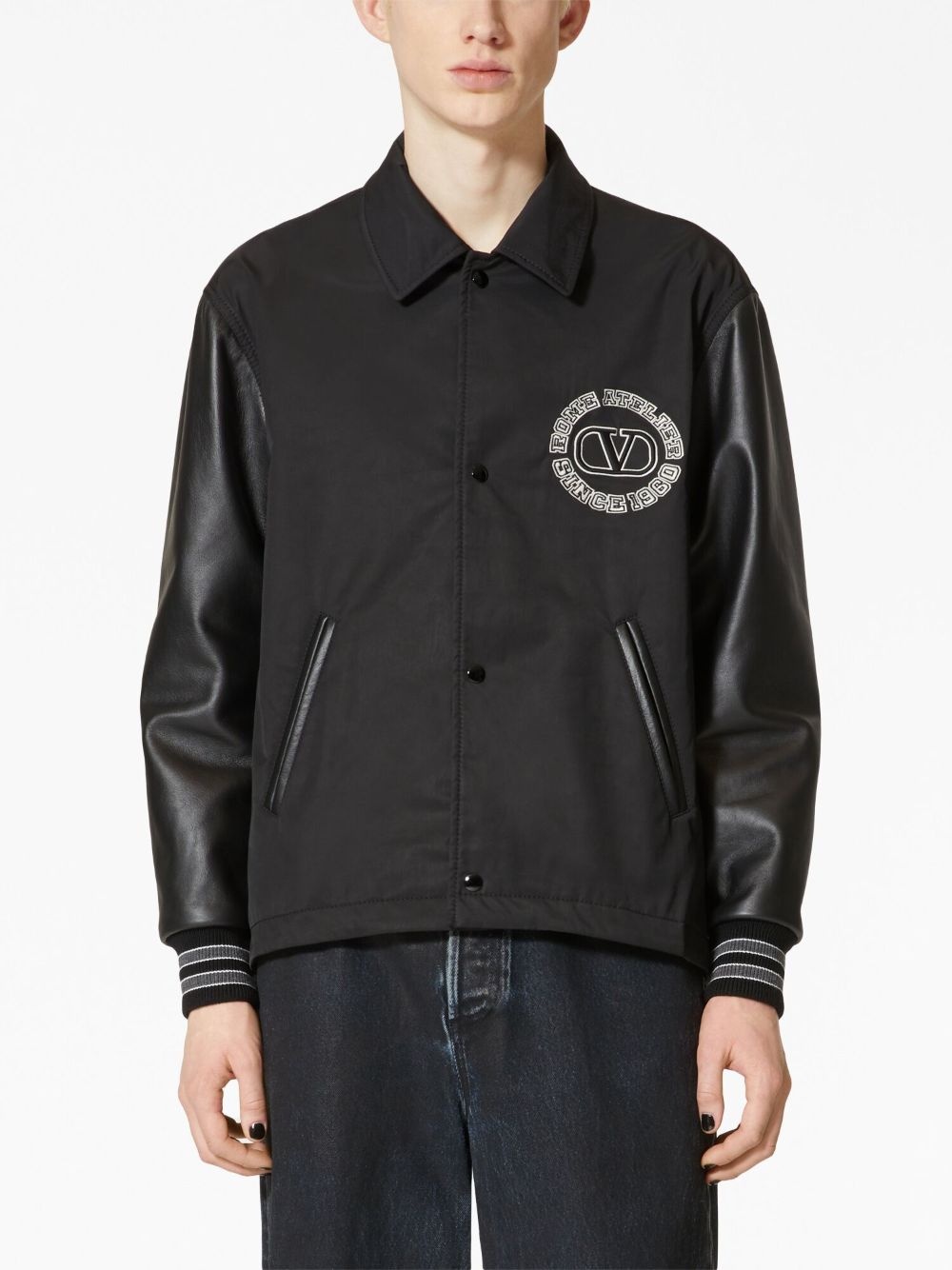 logo-patch varsity jacket - 3