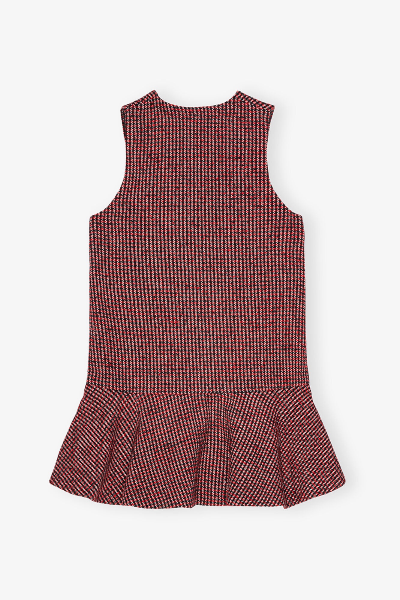 RED CHECK MINI DRESS - 6
