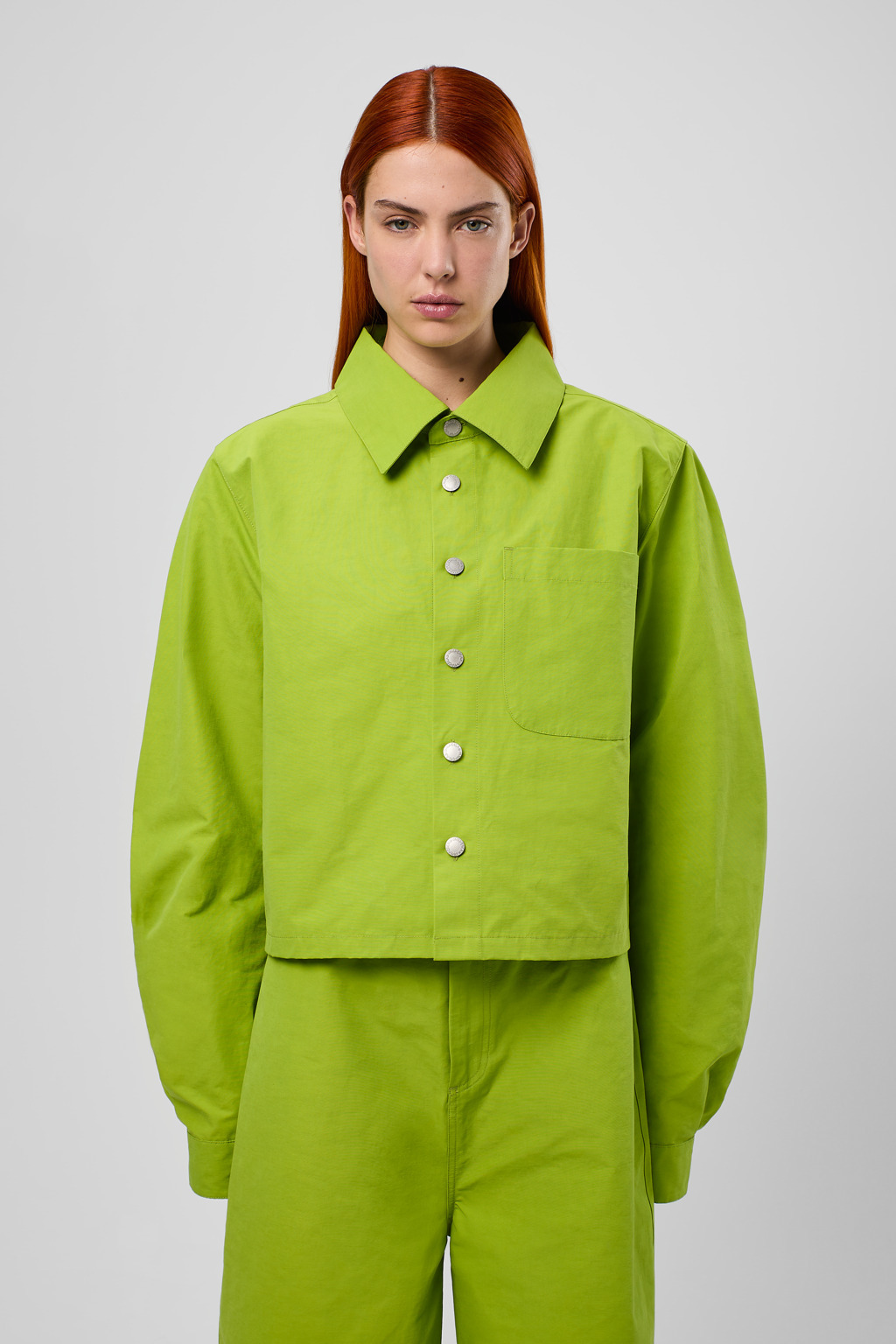 Green Cotton/Nylon Shirt - 2