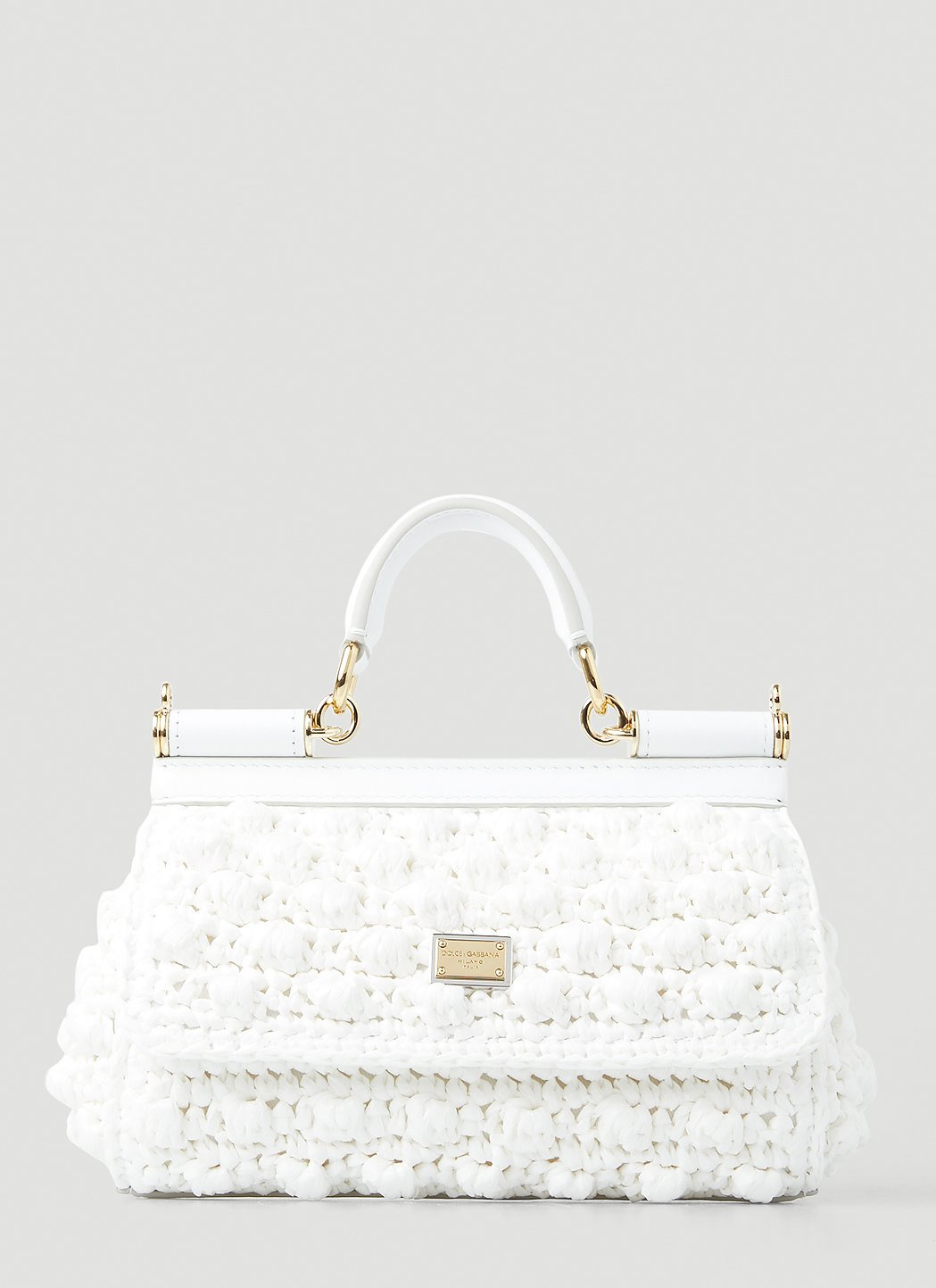 Dolce & Gabbana Women Small Crochet Sicily Handbag - 7