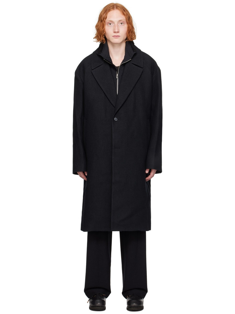 Black Wool Coat 1
