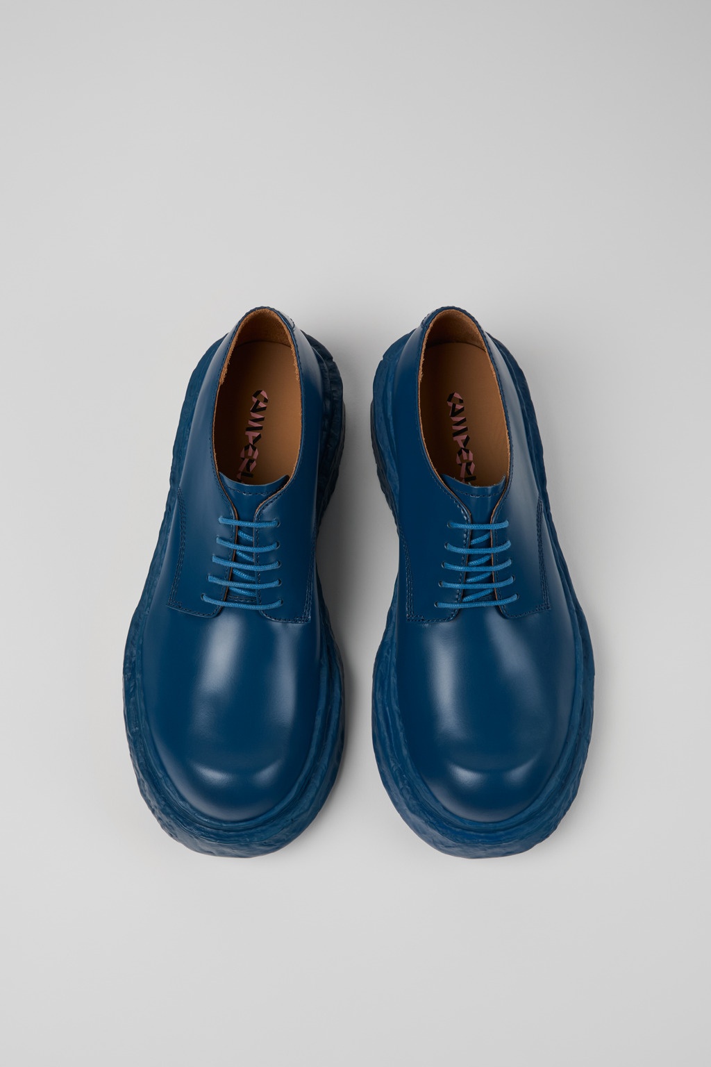 Blue Leather Bluchers - 4