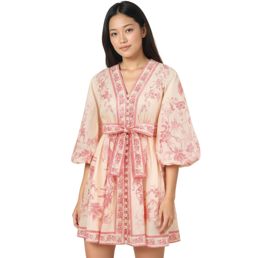 Lucky Plunge Mini Dress - 2