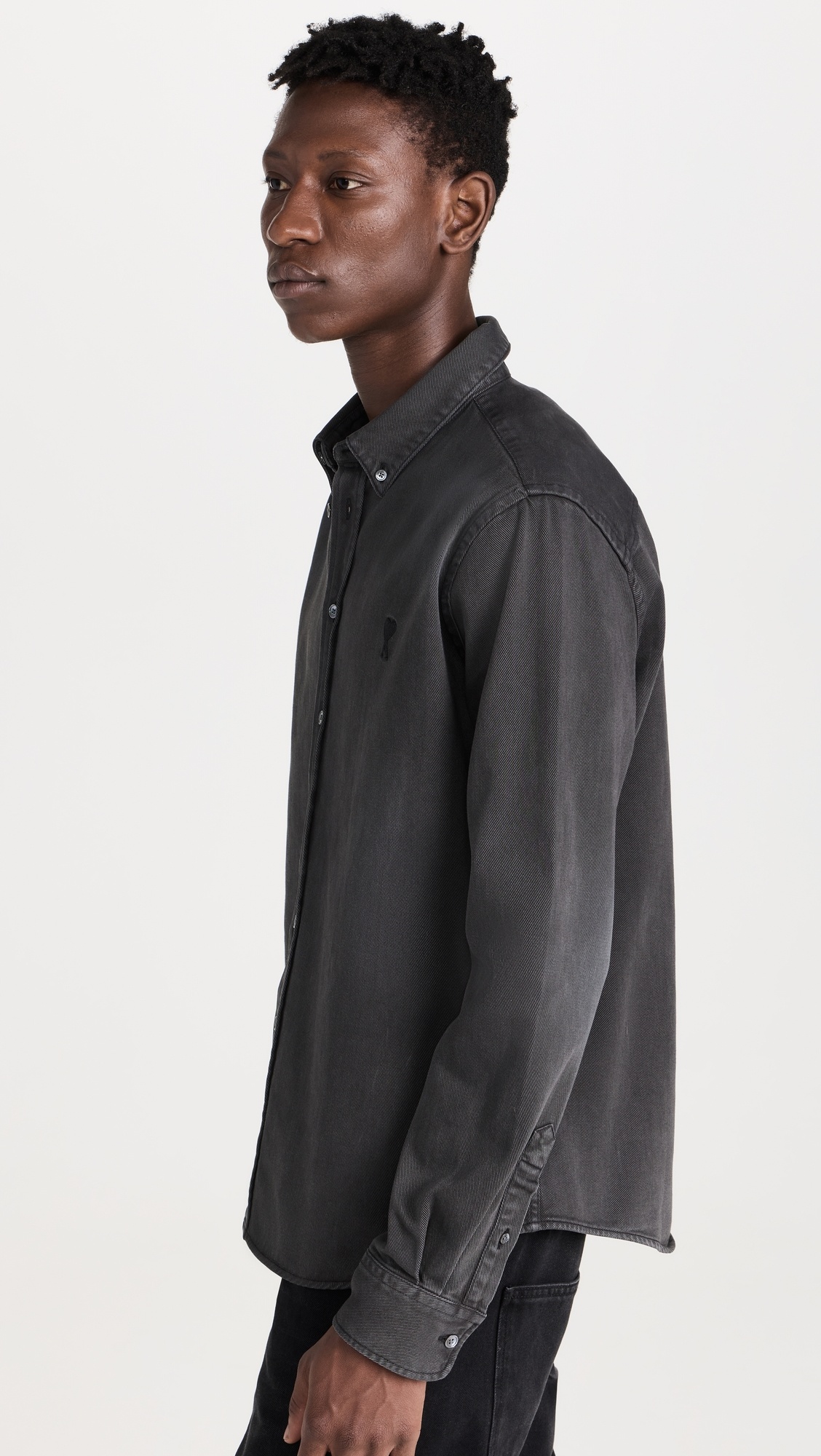 AMI Paris ADC Denim Shirt | shopbop | REVERSIBLE