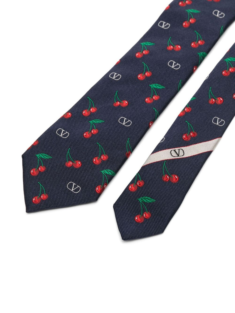 Valentino cherry-motif tie outlook