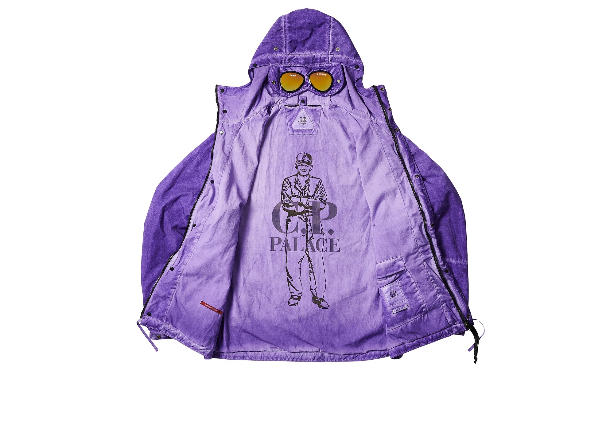 PALACE C.P. COMPANY SHELL GOGGLE JACKET PURPLE - 2