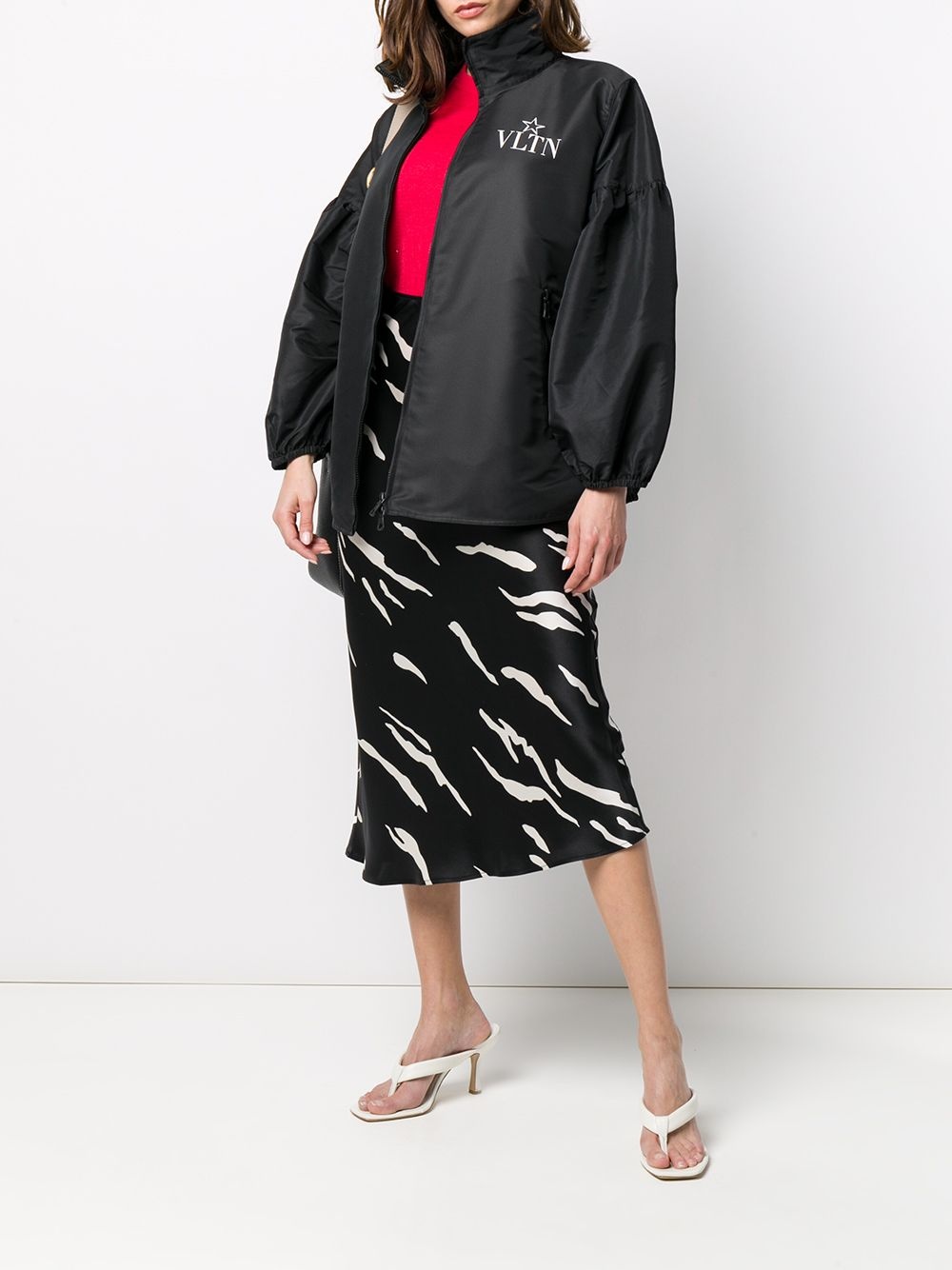logo print bomber jacket - 2